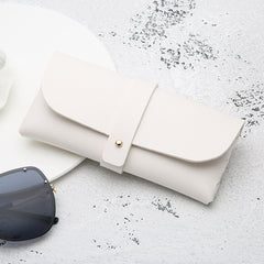 Fashion Portable Glasses Case Magnetic PU Leather Foldable Glasses Box for Eyeglass Oversize Sunglasses, Magnetic PU White, Magnetic PU Black, Magnetic PU Red, Magnetic PU Gray, Magnetic PU Gold