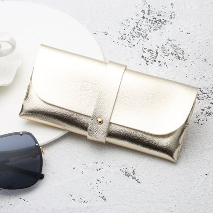 Fashion Portable Glasses Case Magnetic PU Leather Foldable Glasses Box for Eyeglass Oversize Sunglasses, Magnetic PU Gold, Magnetic PU White, Magnetic PU Black, Magnetic PU Red, Magnetic PU Gray