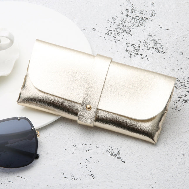 Fashion Portable Glasses Case Magnetic PU Leather Foldable Glasses Box for Eyeglass Oversize Sunglasses, Magnetic PU Gold, Magnetic PU White, Magnetic PU Black, Magnetic PU Red, Magnetic PU Gray