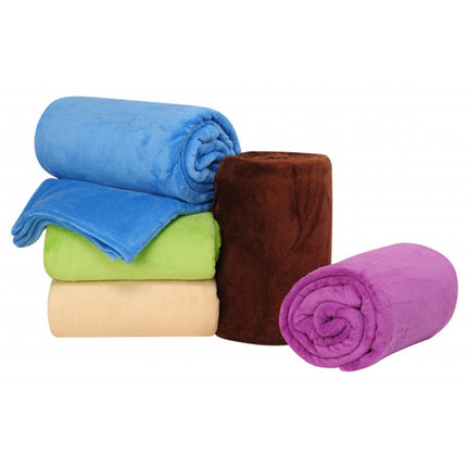 Solid Color Flannel Coral Fleece Blanket Super Soft Plaid Coverlet Sofa Cover Winter Warm Sheets Easy Wash Faux Fur Blankets, 230X250cm, 200X230cm, 180x200cm, 150x200cm, 100x140cm, 70x100cm