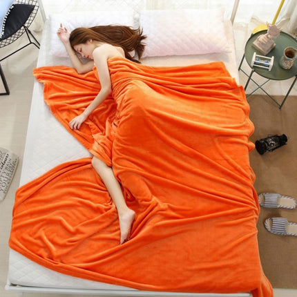 Solid Color Flannel Coral Fleece Blanket Super Soft Plaid Coverlet Sofa Cover Winter Warm Sheets Easy Wash Faux Fur Blankets, 230X250cm, 200X230cm, 180x200cm, 150x200cm, 100x140cm, 70x100cm