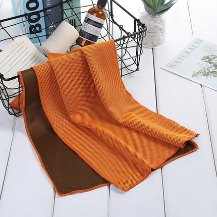 Absorbent Polyester Quick-drying Breathable Cold-skinned Fitness Sports Portable Towel, 30x100 Zippered Bag, 40x80 Round Cask