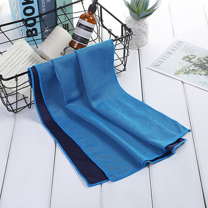 Absorbent Polyester Quick-drying Breathable Cold-skinned Fitness Sports Portable Towel, 30x100 Zippered Bag, 40x80 Round Cask