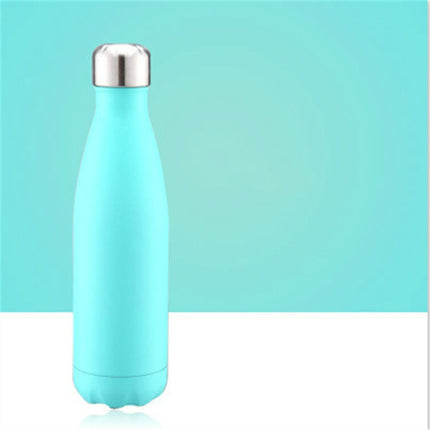Thermal Cup Vacuum Flask Heat Water Bottle Portable Stainless Steel Sports Kettle, 500ml