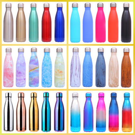 Thermal Cup Vacuum Flask Heat Water Bottle Portable Stainless Steel Sports Kettle, 500ml