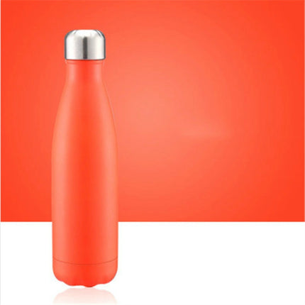 Thermal Cup Vacuum Flask Heat Water Bottle Portable Stainless Steel Sports Kettle, 500ml