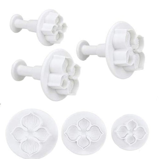 2 Set Silicone Hydrangea Fondant Cake Decorating Flower Blossom Mold, 3 PCS Hydrangea