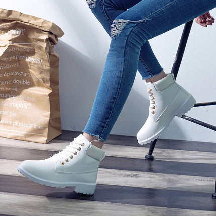 Couple Casual Big Head Warm Shoes Martin Boots, 38, 39, 40, 41