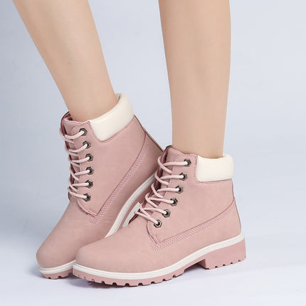 Couple Casual Big Head Warm Shoes Martin Boots, 42, 43