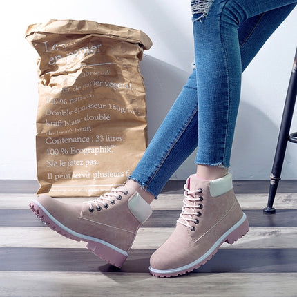 Couple Casual Big Head Warm Shoes Martin Boots, 42, 43