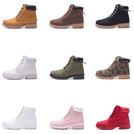 Couple Casual Big Head Warm Shoes Martin Boots, 42, 43
