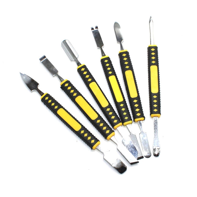 6 in 1 Metal Crowbar Disassembly Bar Mobile Phone Digital Home Appliance Product Opening Tool, 6 in 1 Removal Bar