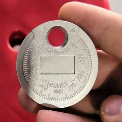 Metric-inch Coin Type Spark Plug Gauge 0.02-0.1 Inch Spark Plug Gap Measurement Tool