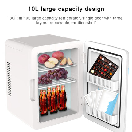10L Mini Refrigerator Car Home Dual-use Small Dormitory Refrigerator, CN Plug