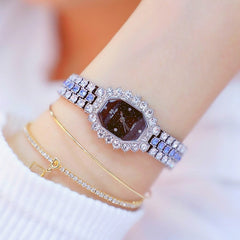 BS beesister FA1581 Women Octagonal Dial Diamond Plated Rhinestone Bracelet Quartz Watch