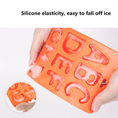 A-Z 3pcs Letter Ice Cube Ice Box Silicone Ice Tray Set, 3 in 1 LetterShalpe(Yellow), 3 in 1 LetterShalpe(Orange)