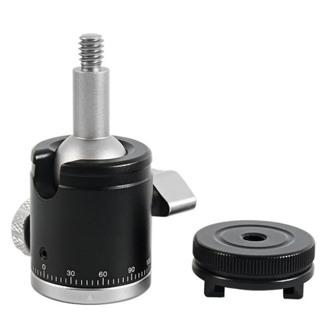 BEXIN K-19 Multifunctional Aluminum Alloy Cold Shoe Ball Head Tripod Mount, K-19