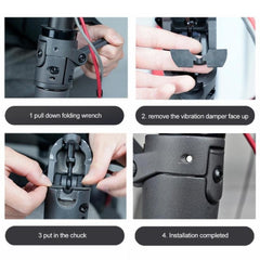 3 in 1 Shock Absorption Shockproof Standing Handle Rubber Damper for Xiaomi Electric Scooter