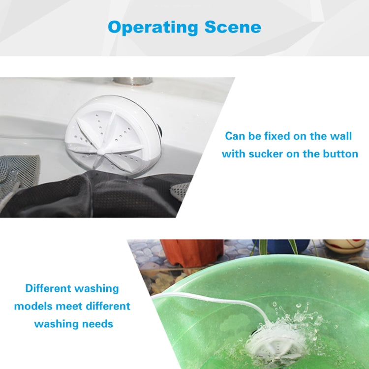 Portable Mini Washing Machine Ultrasonic Turbine Clothes Mini Washer with USB Cable Convenient for Travel, 3 in 1, 2 in 1