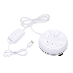 Portable Mini Washing Machine Ultrasonic Turbine Clothes Mini Washer with USB Cable Convenient for Travel, 3 in 1, 2 in 1