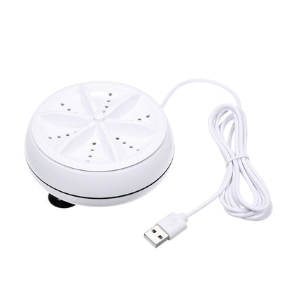 Portable Mini Washing Machine Ultrasonic Turbine Clothes Mini Washer with USB Cable Convenient for Travel