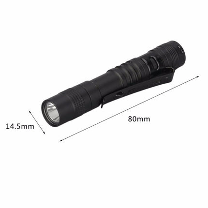 Mini LED Pen-shaped Strong Flashlight Pen Clip Torch, 9.1cm, 13.3cm