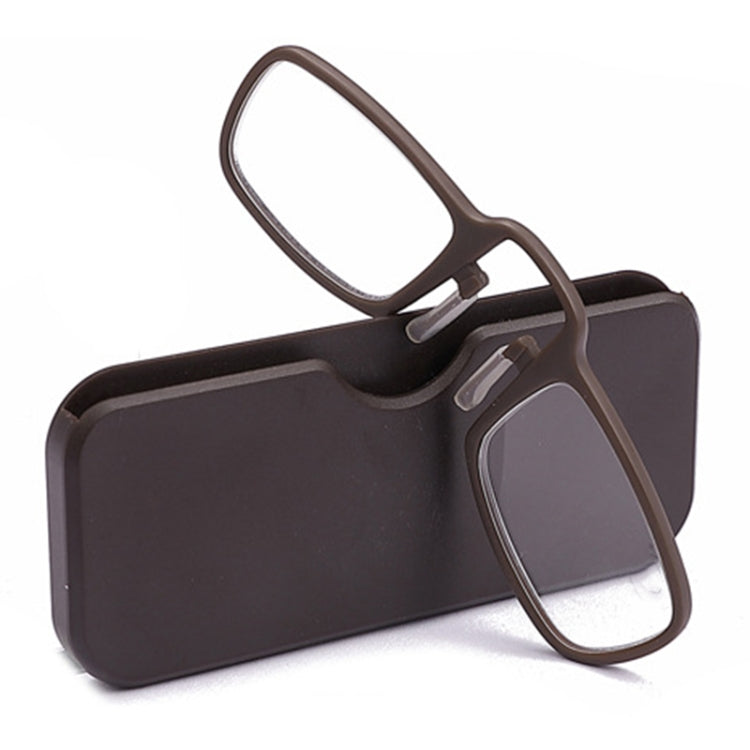 2 PCS TR90 Pince-nez Reading Glasses Presbyopic Glasses with Portable Box