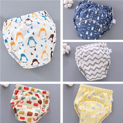 6 Layer Baby Diaper Waterproof  Reusable Cloth Diapers Baby Cotton Training  Underwear Pants Diaper, L(12-18KG), M(6-12KG), S (0-9KG)