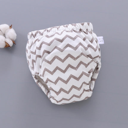 6 Layer Baby Diaper Waterproof  Reusable Cloth Diapers Baby Cotton Training  Underwear Pants Diaper, L(12-18KG), M(6-12KG), S (0-9KG)