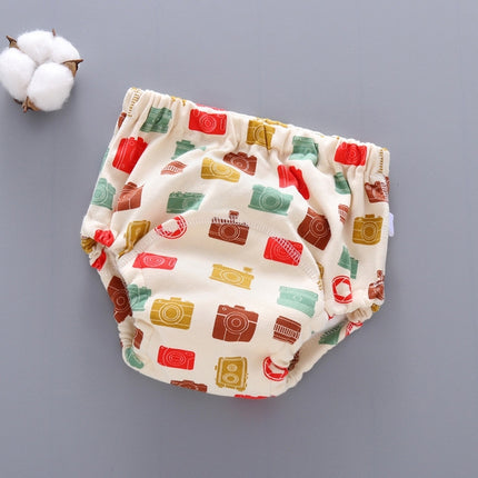 6 Layer Baby Diaper Waterproof  Reusable Cloth Diapers Baby Cotton Training  Underwear Pants Diaper, L(12-18KG), M(6-12KG), S (0-9KG)