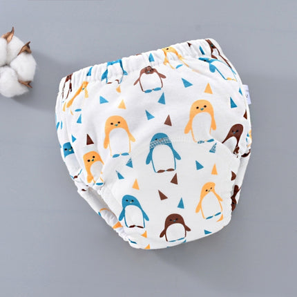 6 Layer Baby Diaper Waterproof  Reusable Cloth Diapers Baby Cotton Training  Underwear Pants Diaper, L(12-18KG), M(6-12KG), S (0-9KG)