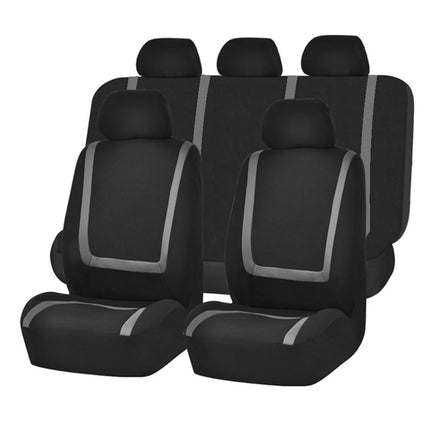 Universal Car Seat Cover Polyester Fabric Automobile Seat Covers Car Seat Cover Vehicle Seat Protector Interior Accessories, 4pcs Set Black, 4pcs Set Red, 4pcs Set Beige, 4pcs Set Gray, 4pcs Set Blue, 4pcs Set Pink, 9pcs Set Black, 9pcs Set Red��������...