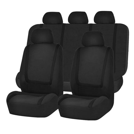 Universal Car Seat Cover Polyester Fabric Automobile Seat Covers Car Seat Cover Vehicle Seat Protector Interior Accessories, 4pcs Set Black, 4pcs Set Red, 4pcs Set Beige, 4pcs Set Gray, 4pcs Set Blue, 4pcs Set Pink, 9pcs Set Black, 9pcs Set Red��������...
