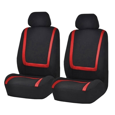 Universal Car Seat Cover Polyester Fabric Automobile Seat Covers Car Seat Cover Vehicle Seat Protector Interior Accessories, 4pcs Set Black, 4pcs Set Red, 4pcs Set Beige, 4pcs Set Gray, 4pcs Set Blue, 4pcs Set Pink, 9pcs Set Black, 9pcs Set Red��������...