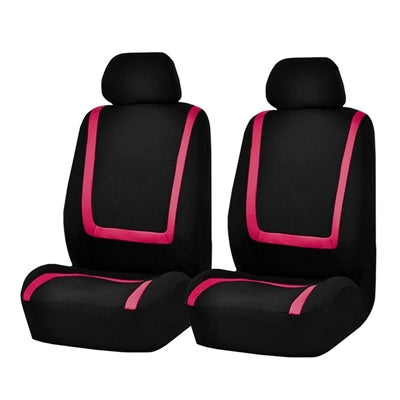 Universal Car Seat Cover Polyester Fabric Automobile Seat Covers Car Seat Cover Vehicle Seat Protector Interior Accessories, 4pcs Set Black, 4pcs Set Red, 4pcs Set Beige, 4pcs Set Gray, 4pcs Set Blue, 4pcs Set Pink, 9pcs Set Black, 9pcs Set Red��������...