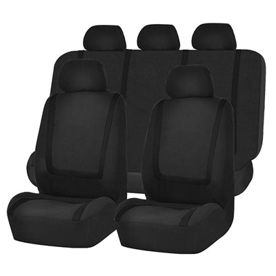 Universal Car Seat Cover Polyester Fabric Automobile Seat Covers Car Seat Cover Vehicle Seat Protector Interior Accessories, 4pcs Set Black, 4pcs Set Red, 4pcs Set Beige, 4pcs Set Gray, 4pcs Set Blue, 4pcs Set Pink, 9pcs Set Black, 9pcs Set Red��������...