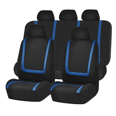 Universal Car Seat Cover Polyester Fabric Automobile Seat Covers Car Seat Cover Vehicle Seat Protector Interior Accessories, 4pcs Set Black, 4pcs Set Red, 4pcs Set Beige, 4pcs Set Gray, 4pcs Set Blue, 4pcs Set Pink, 9pcs Set Black, 9pcs Set Red��������...