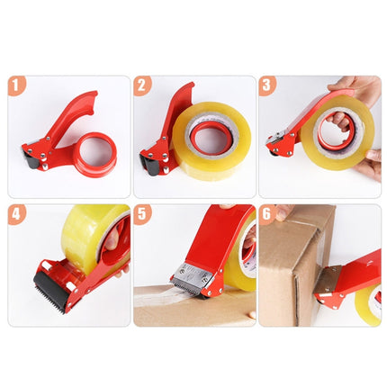 Carton Baler Device Cutter Sealing Machine Tape Dispenser Sealer Holder, 2-inch iron cutter (48mm), 2.5 inch iron cutter (60mm)