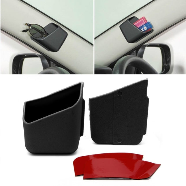 2 PCS Universal Car Accessories Glasses Organizer Storage Box Holder Black, Car Glasses Organizer