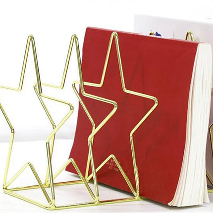 Gold S Shape Electroplated Bookend Desk Organizer Desktop Office Home Bookends Book Holder Book Stand Creative Bookshelf, S Shape Bookend