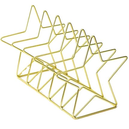 Gold S Shape Electroplated Bookend Desk Organizer Desktop Office Home Bookends Book Holder Book Stand Creative Bookshelf, S Shape Bookend