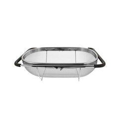 Stainless Steel Foldingf Filter Kitchen Tools Drainage Household Retractable Vegetable Fruit Basket, 24x34x11cm, 18x27x11cm