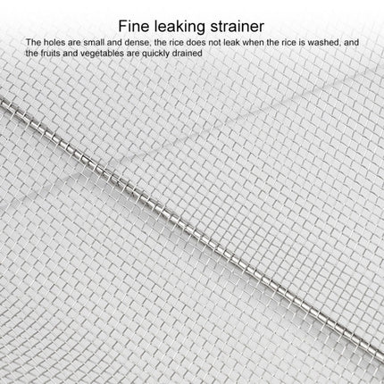 Stainless Steel Foldingf Filter Kitchen Tools Drainage Household Retractable Vegetable Fruit Basket, 24x34x11cm, 18x27x11cm