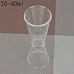 2 PCS PC Small Measuring Cup Device Double-headed Graduated Milk Tea Scale Cup Oz Measuring Tool, Large, Small