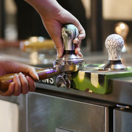58mm Coffee Tamper Coloured Silicone Frosted Handle Coffee Hammer 304 Stainless Steel Powder Press Coffee Accessories