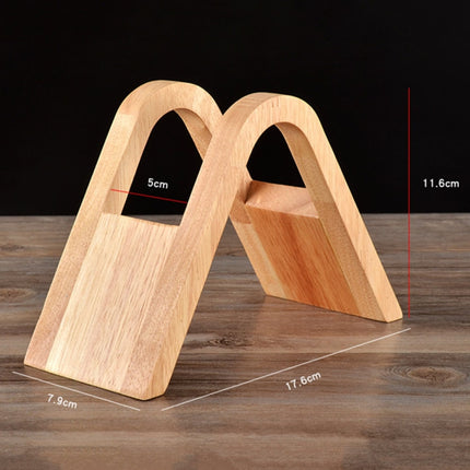 Coffee Filter Holder Coffee Storage Rack Filter Box Paper Base Bracket Display Stand, Wooden V Holder