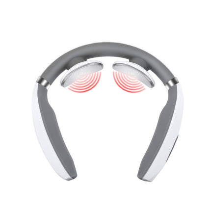 Cervical Vertebra Massager Charging Intelligent Pulse Physiotherapy Instrument Electromagnetic Vibration Neck Protector, White, Black, Red