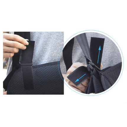 Postoperative Forearm Sling Multifunctional Shoulder and Neck Wrist Strap Arm Fracture Fixation Strap, S Black, M Black, L Black