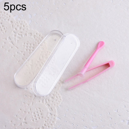 5pcs Portable Contact Lens Special Tweezer and Stick Set Travel Kit