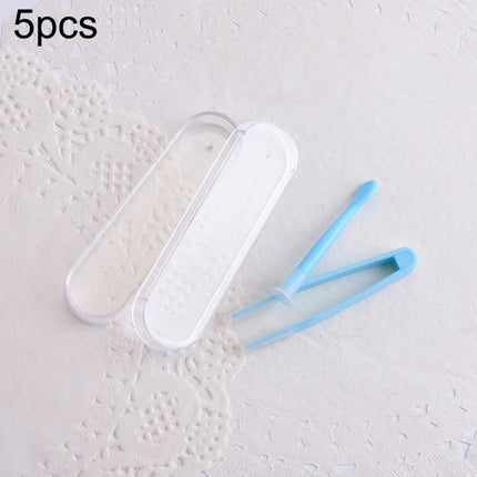 5pcs Portable Contact Lens Special Tweezer and Stick Set Travel Kit
